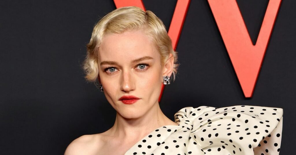 Julia Garner Puts a Sculptural Twist on the Polka Dot Revival