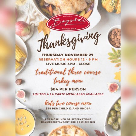 Thanksgiving Dinner - Visit Newport Beach