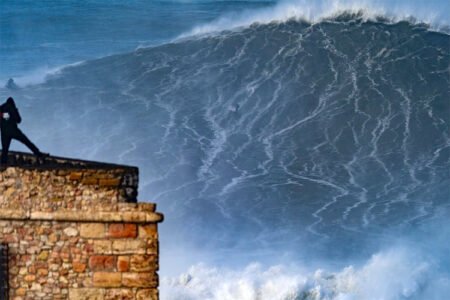 Vini dos Santos: is this a 100-foot wave | Photo: Vini dos Santos Archive