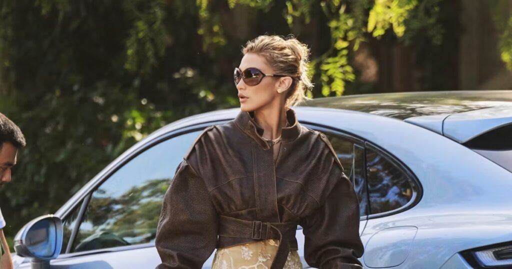 Bella Hadid Gives Her Vintage Dress a Modern Makeover With This Fall Styling Trick