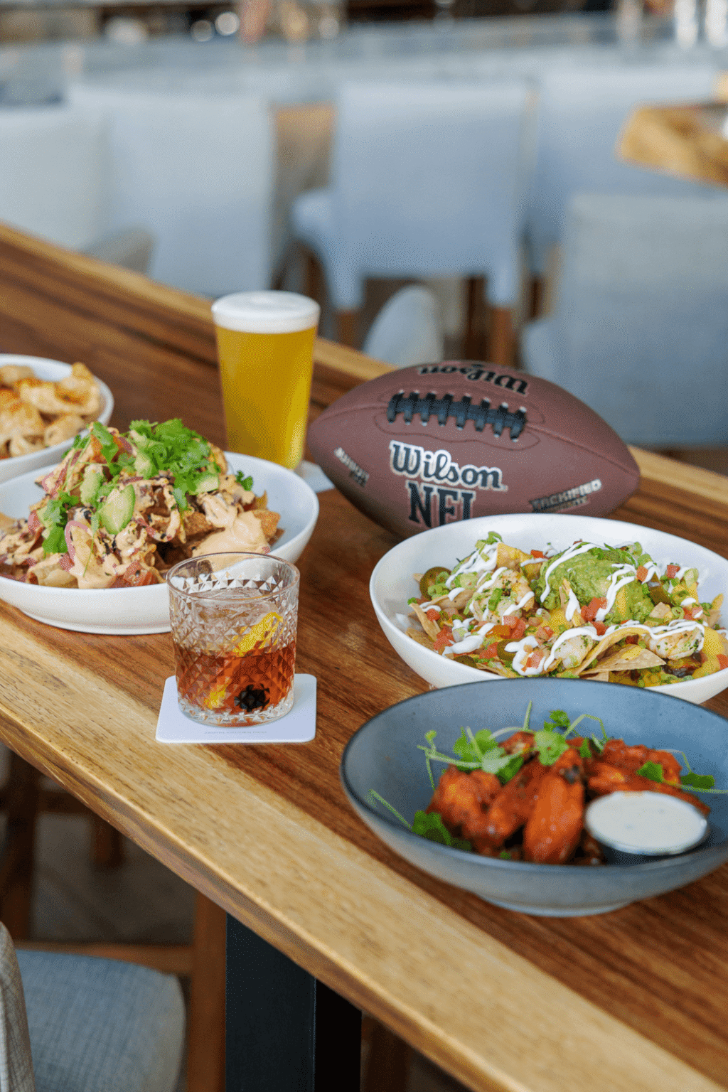 happy hour and football