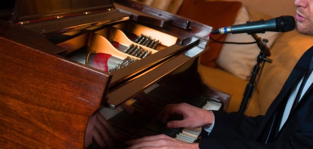 man playing the piano