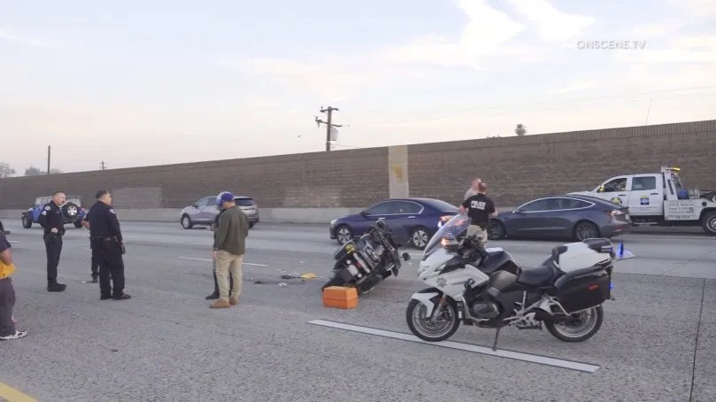 Motorcycle officers from Garden Grove, Long Beach injured in separate 22 Freeway crashes – Orange County Register