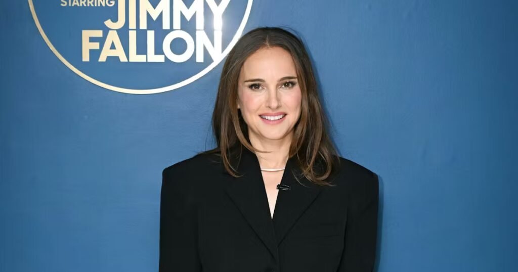 Natalie Portman Dazzles in Luxe Blazer, No Pants Required Natalie Portman Wears No Pants With Luxe Blazer From The Row