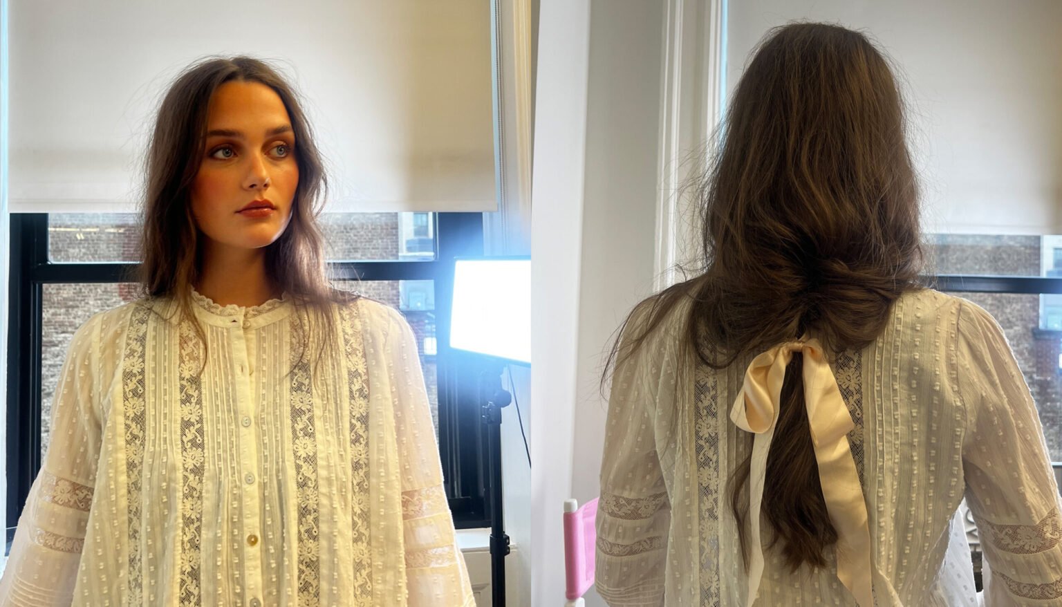 Dry Shampoo Is the Secret to This Perfectly Messy NYFW Hair