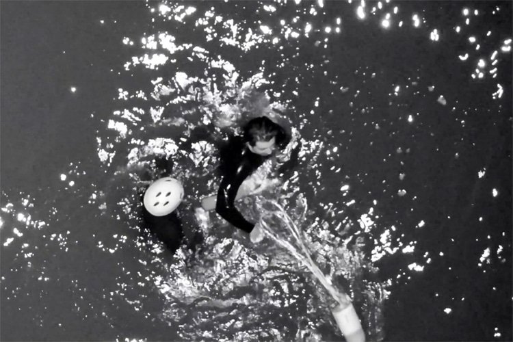 Haskell's Beach, Goleta: a surfer was rescued a quarter mile offshore clinging to a lobster trap