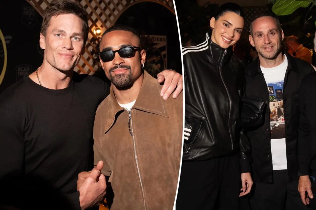 Tom Brady, Kendall Jenner, Joe Burrow and Olivia Ponton party at Fanatics Studios bash in LA