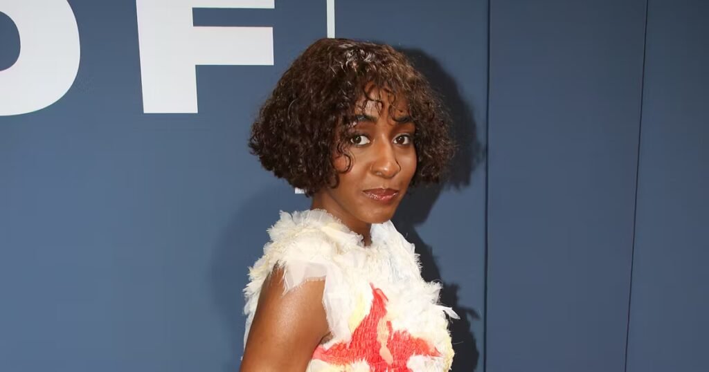 Ayo Edebiri’s Chanel Dress Is a Colorful Silk Explosion