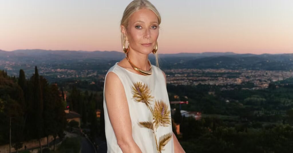 Gwyneth Paltrow's Sheer Goddess Dress Is Perfect Italian Dressing