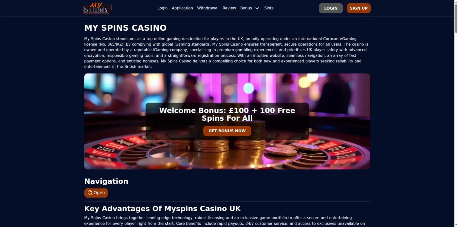 A Comprehensive Review of My Spins Casino Games Selection