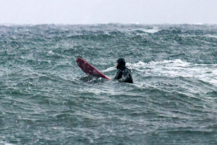 Surf Conditions Dreadful, Yet I’m Paddling Out for a Challenge Mediocre surfing conditions: always better than staying dry