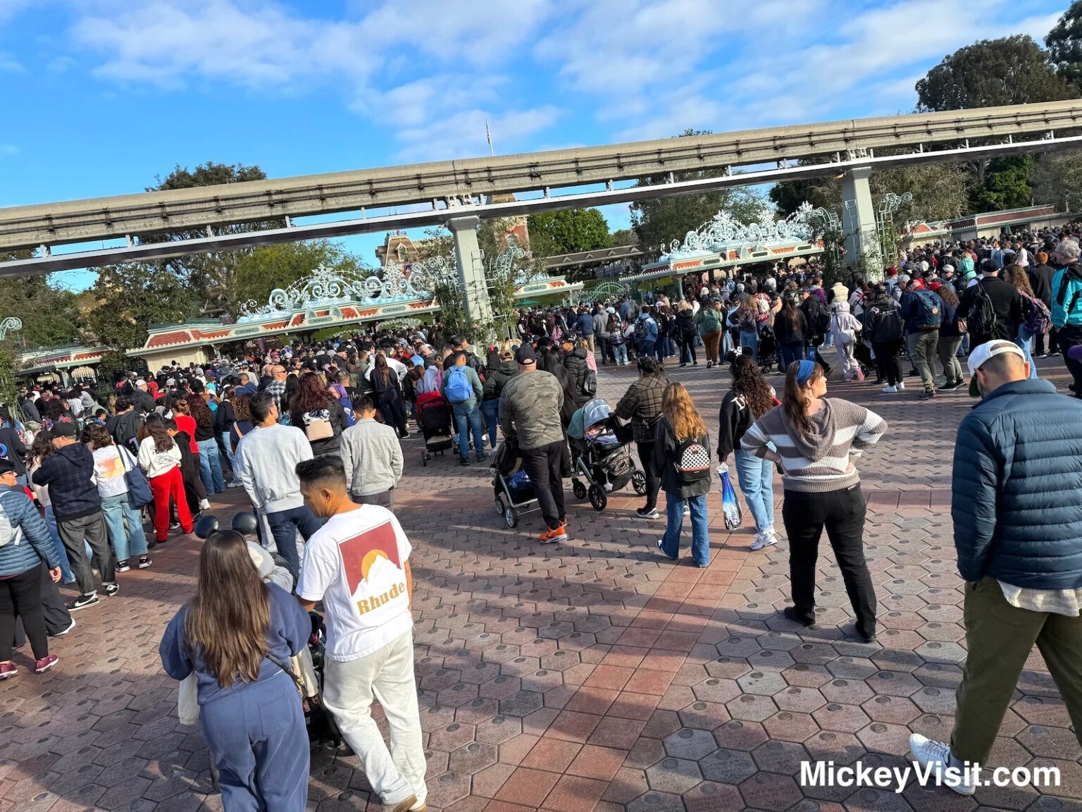 Disney Tightens Restrictions Amid Soaring Demand for New Releases Disneyland entrance line