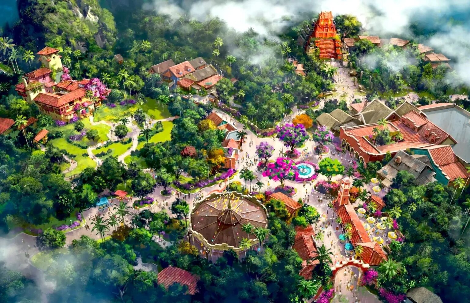 Tropical Americas Disney World Animal Kingdom overview concept art