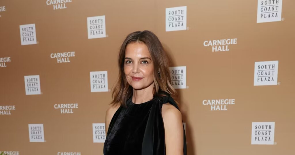 Katie Holmes Jazzes It Up with a Very Modern Flapper Dress